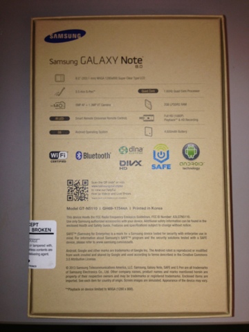 Samsung Note 8.0